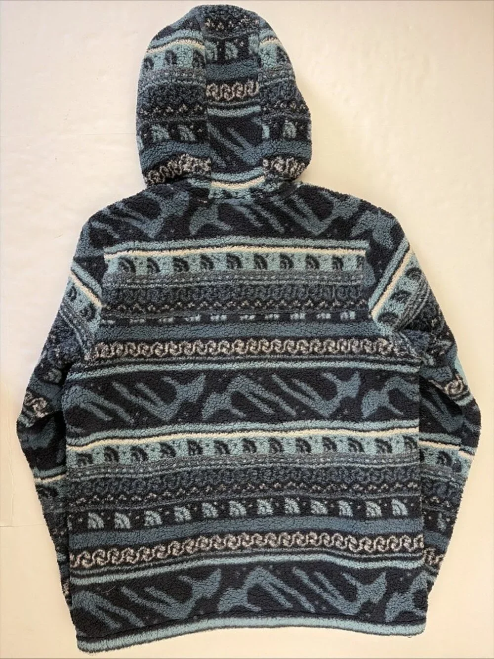 The North Face Campshire Printed Sherpa Fleece Hoodie Men’s M 1/4 Zip Fair Isle